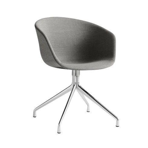 About a Chair 21 Swivel Chair Upholstered Polished Base